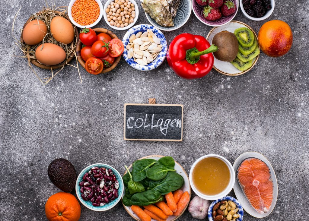 Food rich in collagen. Healthy products